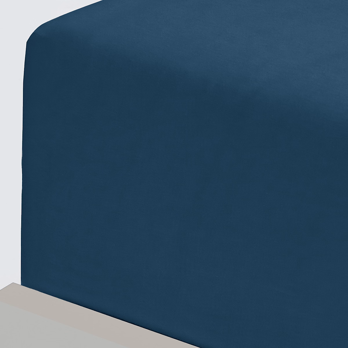 Drap housse en flanelle de coton bonnet 30 cm Indigo 90 × 190 cm KLAPPEN