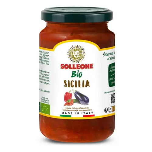 Sauce Sicilienne Solleone bio - 340 g