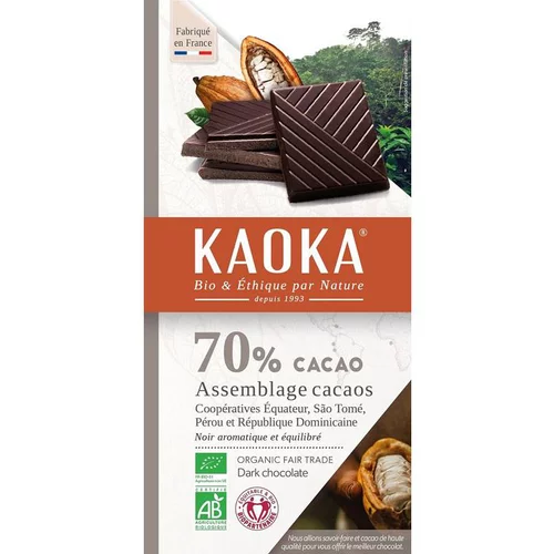 Chocolat noir 70% KAOKA 100 g