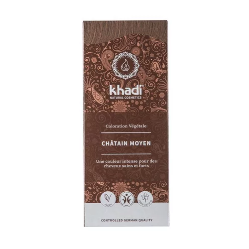 Teinture aux plantes Châtain moyen Khadi - 100 g