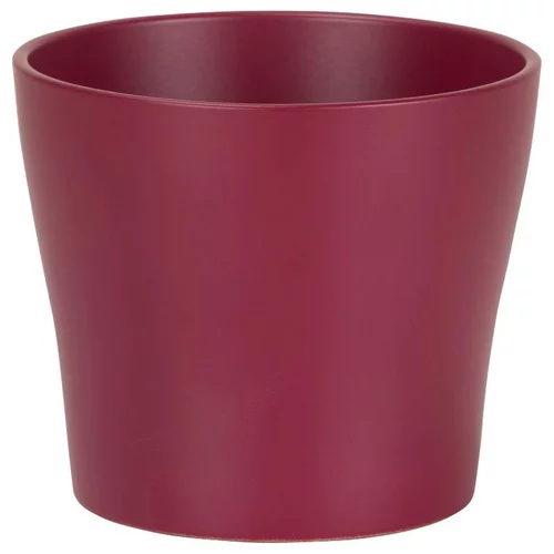 Cache-pot en céramique rose framboise Scheurich 808 Burgundy - Ø 15,2 x H 12,8 cm