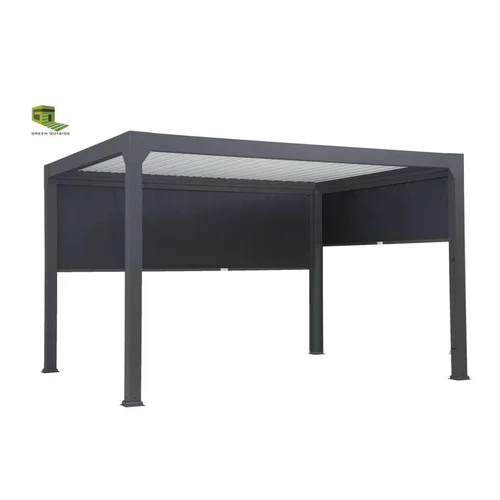 Rideau pour pergola noir sable Green Outside Actual - 3 m