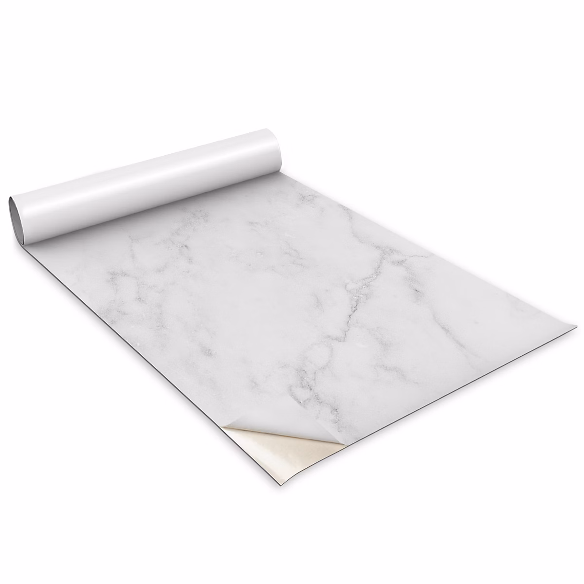Auto Adhesif Film Vinyle Décoratif Wallfluent 100 × 50 cm Marbre Gris Découpe Facile – Rénovation Intérieure