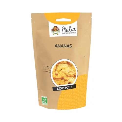 Rondelles d’ananas séché bio Philia - 100 g
