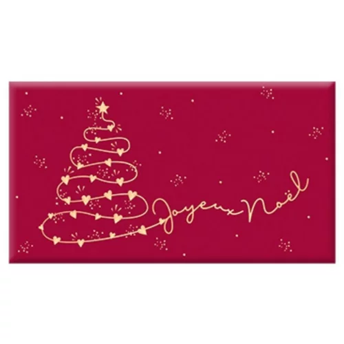 Chocolat noir bio fin d'année « Joyeux Noël » Art Grafik - 40 g