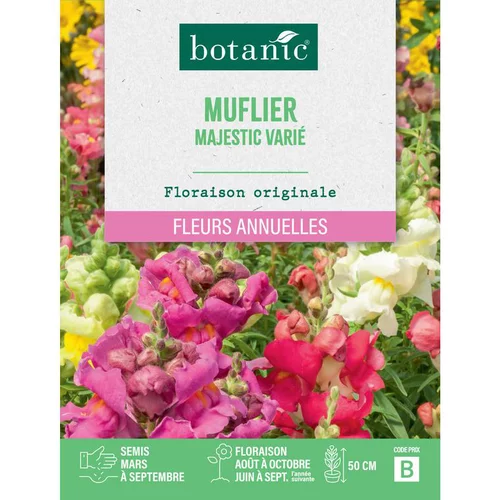 Graines de fleurs de Muflier majestic varié botanic®