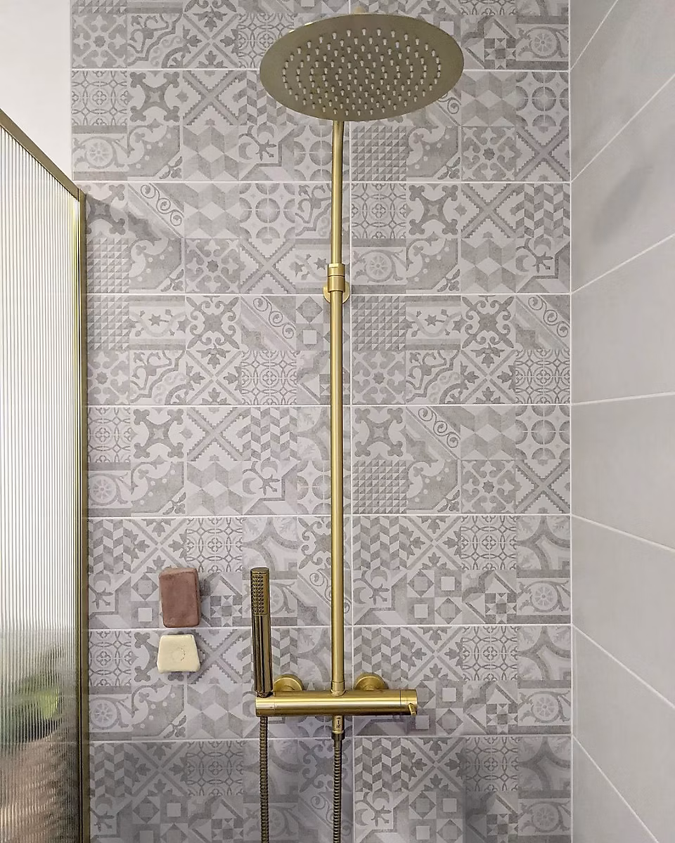 Colonne de douche mécanique – doré, Essebagno Luisa 250