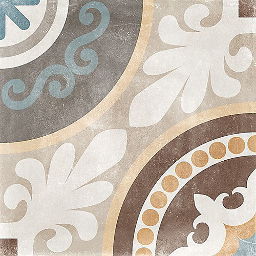 Carrelage Carreaux de ciment Cambera Fleuras motif 60 × 60 cm