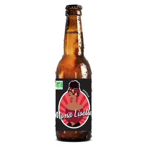 Bière blanche bio à la myrtille bio Mona Lisette - 33 cl