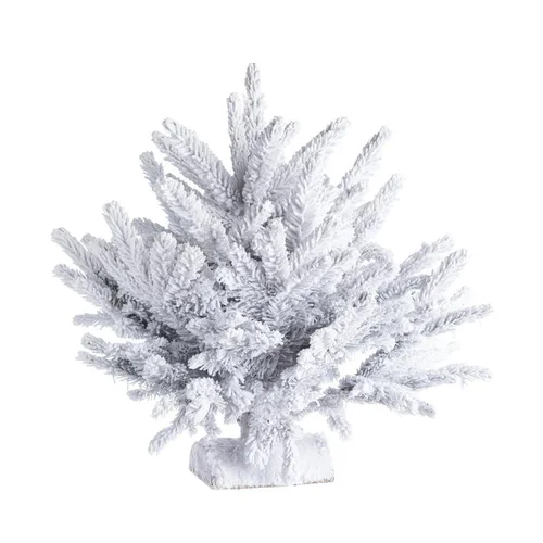 Sapin de Noël naturel blanc effet enneigé glacé avec LED incorporées MagicTree®