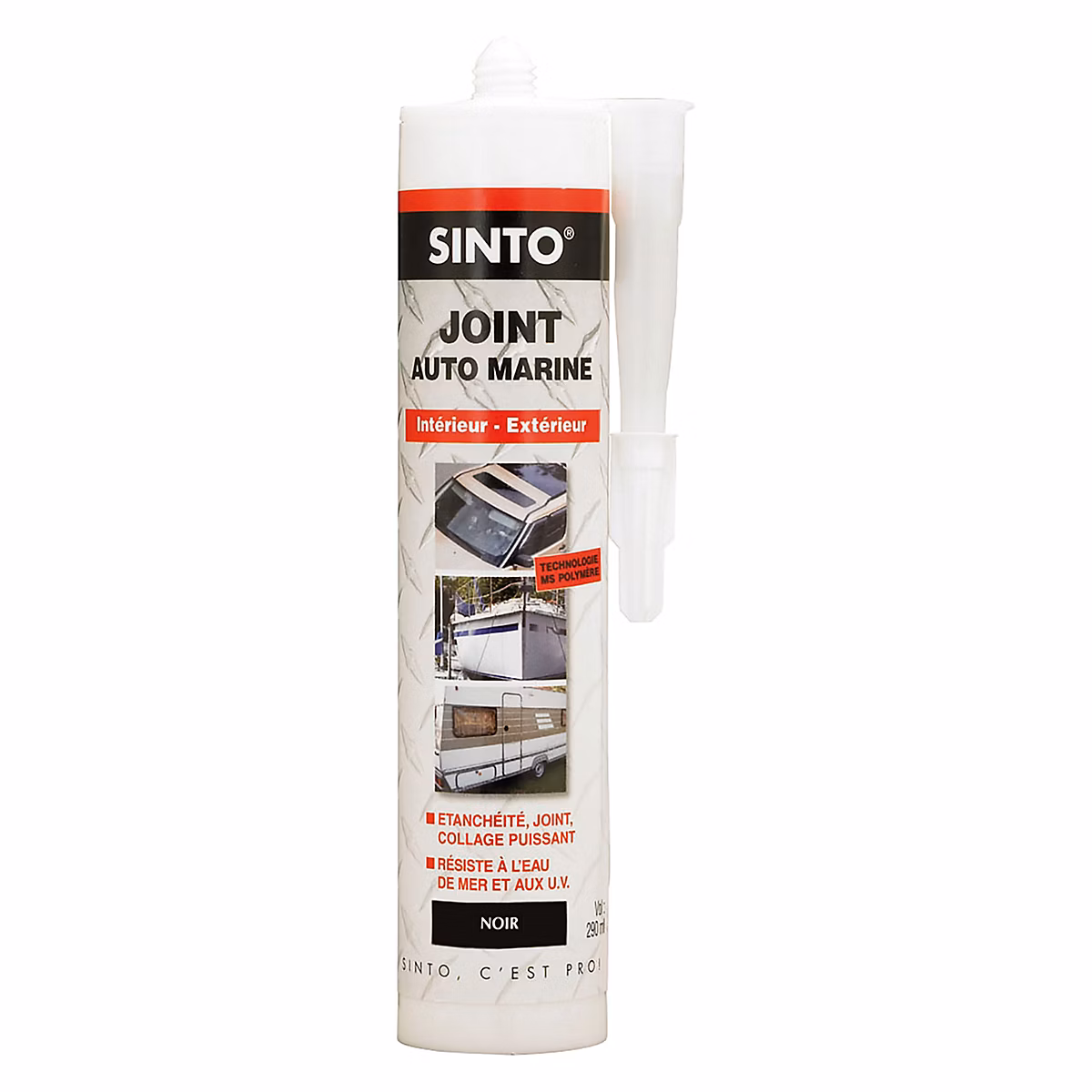 Joint auto – marine Noir 290 ml Sinto intérieur et extérieur