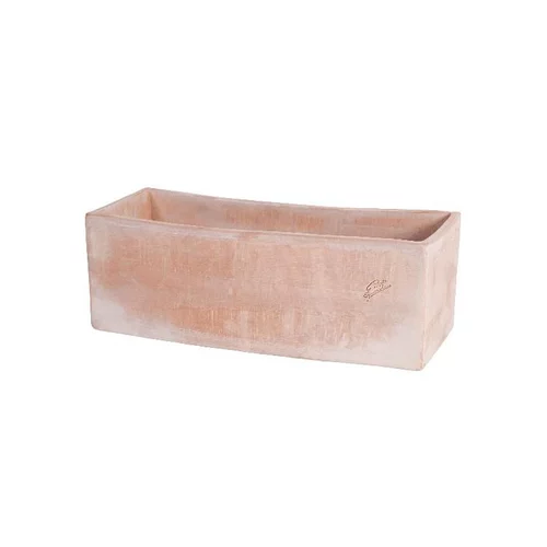 Jardinière contemporaine en terre claire 40x17x16 cm
