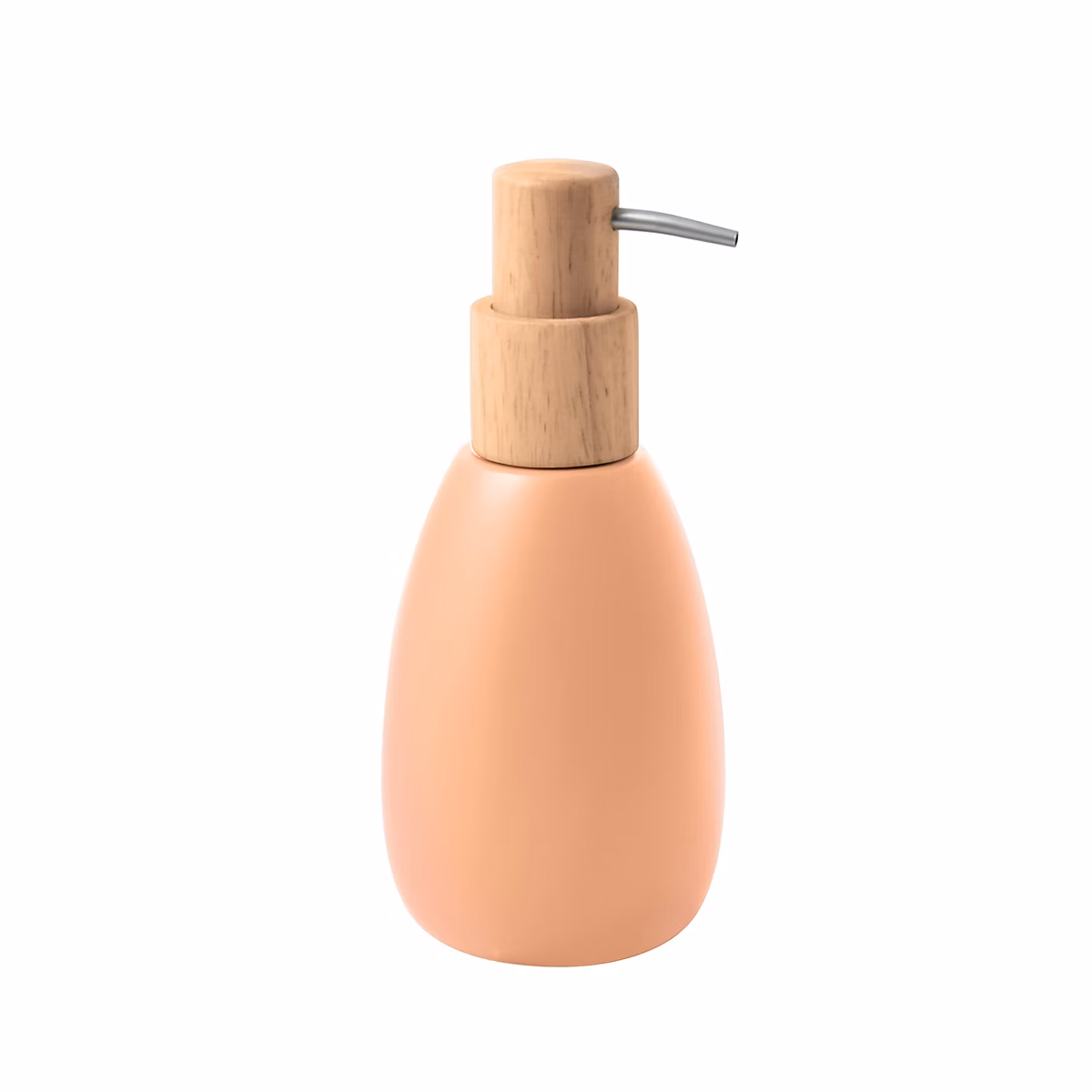 Distributeur de savon en polyrésine Ø8 – 2 x H.18 | 9 cm | corail | Spirella Joshua