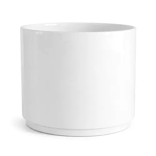 Pot Subly coloris blanc en céramique - Ø 24 x 21 cm