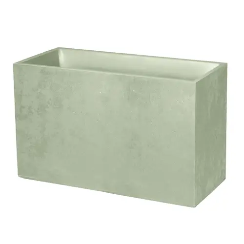 Muret en plastique coloris vert amande Poetic Basalt - 99,5 x 39,5 x 60 cm