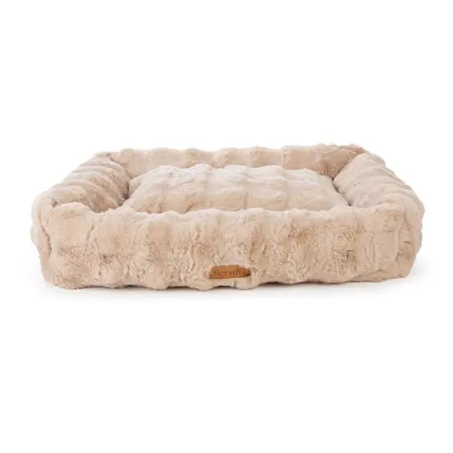 Corbeille pour chien Alpine coloris beige en tissu Scruffs Taille XL - 90 x 70 cm