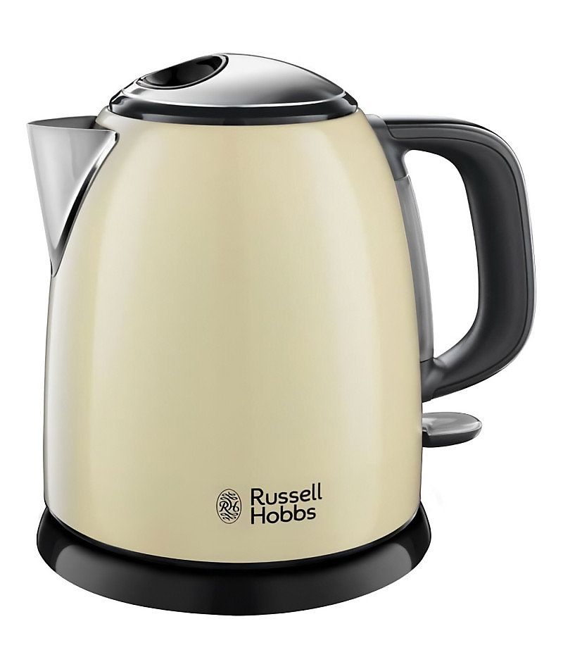 Bouilloire Compacte Russell Hobbs 24994 – 70 Colours Plus, 1L, Rapide, Filtre Anti, Calcaire, Creme