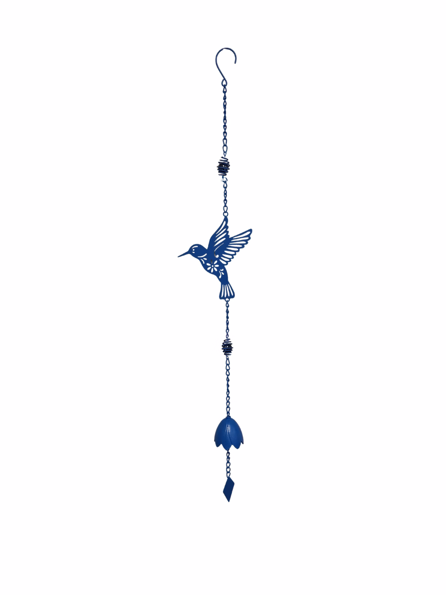 Carillon Colibri – H 920 mm, Bleu, Louis Moulin