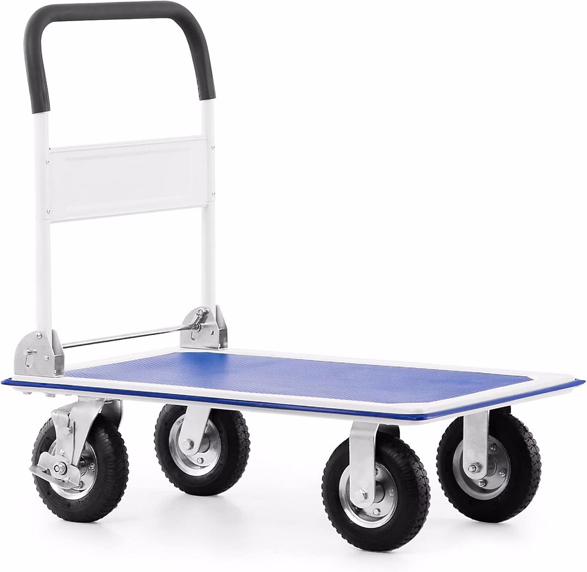 Chariot de transport avec pneus à air | 300 kg – Chariot à plate – forme rabattable – Aide au transport