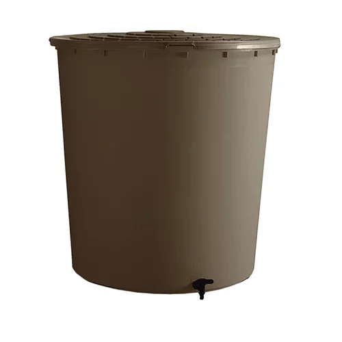 Récupérateur à eau rond coloris taupe Bellijardin - 350 L
