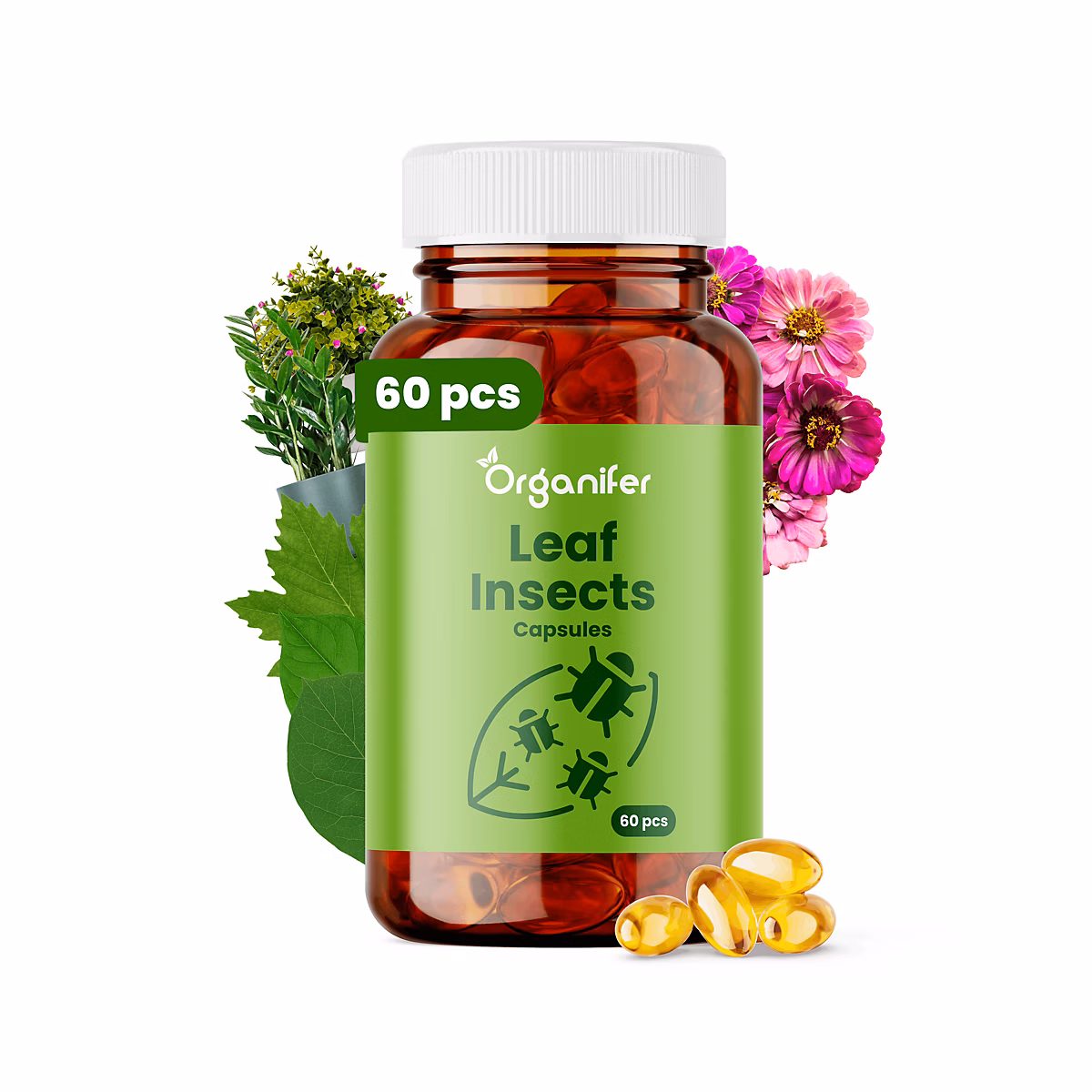 Capsules contre les Insectes des Feuilles – 36 pièces, Organifer