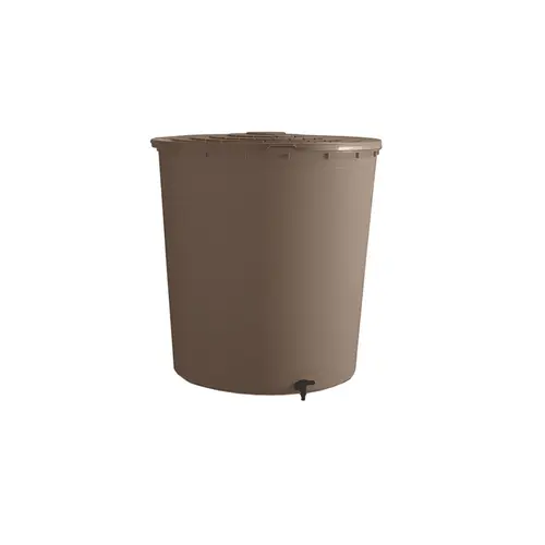 Récupérateur à eau rond coloris taupe