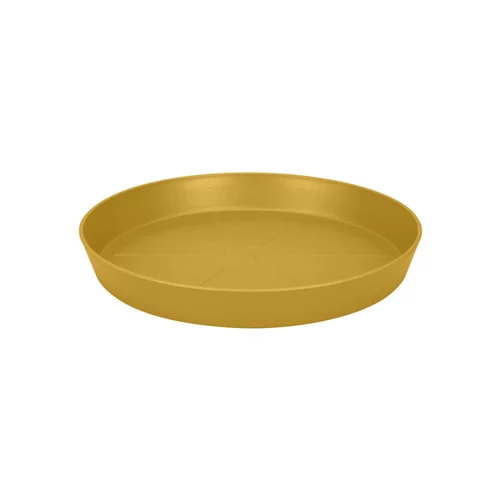 Soucoupe ronde en plastique recyclable jaune miel Elho Loft Urban - Ø 30,2 cm