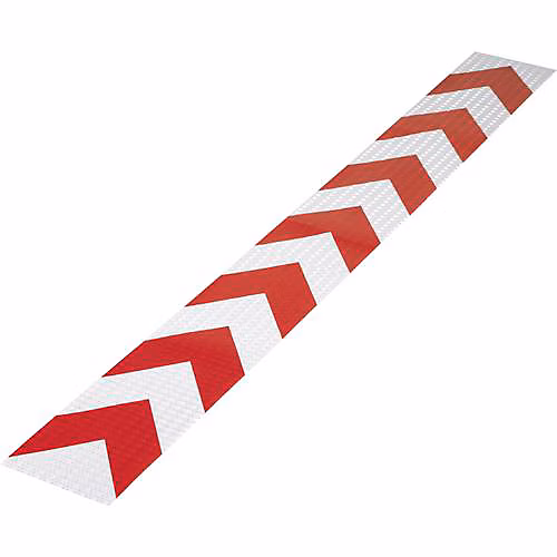 Bande d'avertissement réfléchissante RTS115/1000 – RD rouge 1 m x 115 mm | ép. 0 | 23 mm