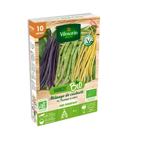 Graines de Haricot Rame mix bio Vilmorin - graines à semer