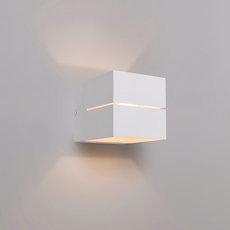 Applique murale moderne blanche 9 – 7 cm | Transfer Groove