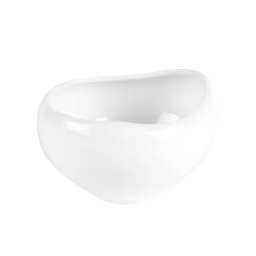 Coupelle en porcelaine blanche Organic - Ø 12 x H 11 cm