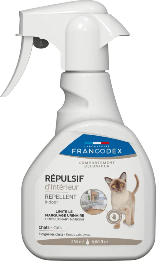 RŽpulsif d'intŽrieur pour chat verveine exotique et lavande Francodex - 250 ml