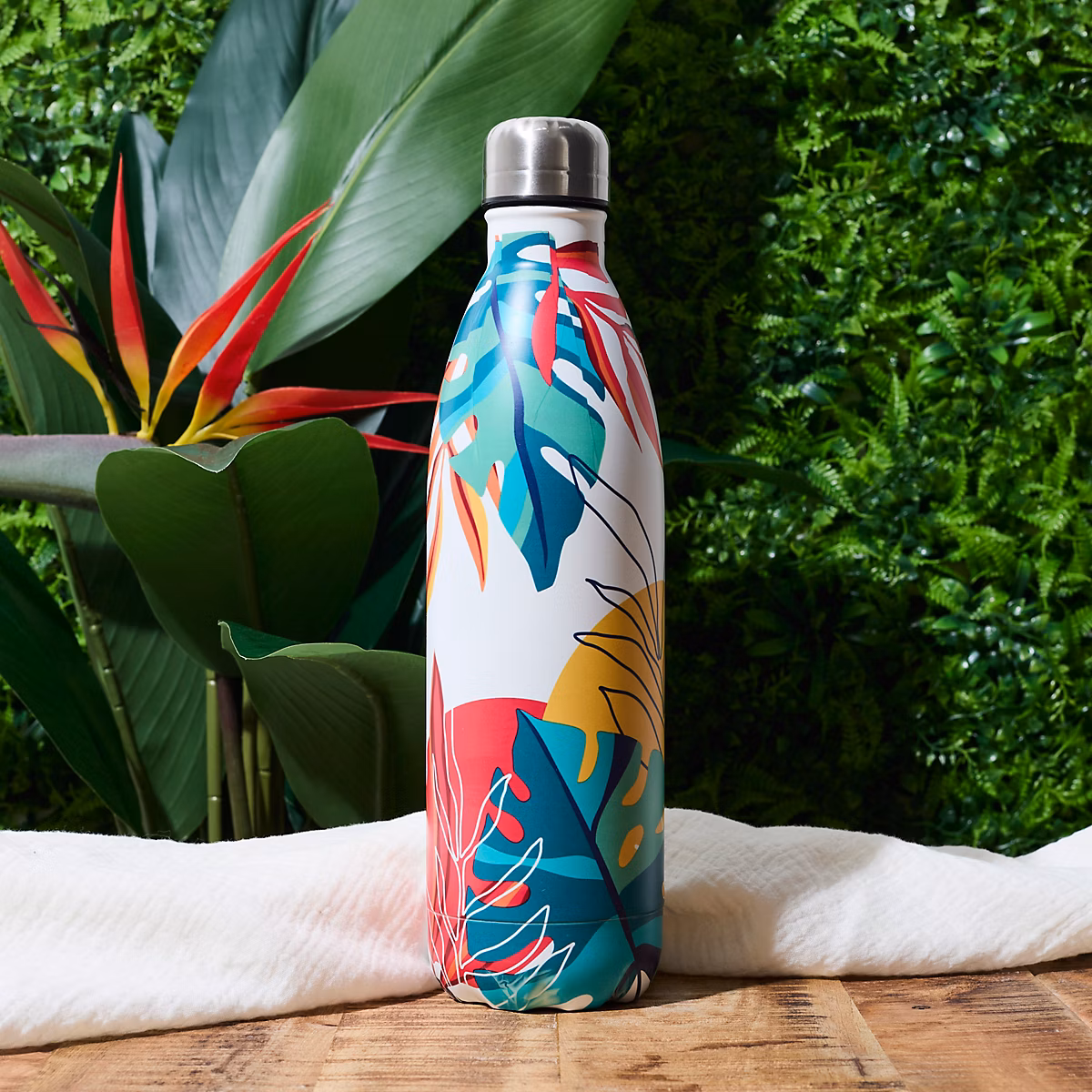Bouteille de Transport – COOK CONCEPT, Paradis Exotique, Isotherme, Rouge et Multicolore