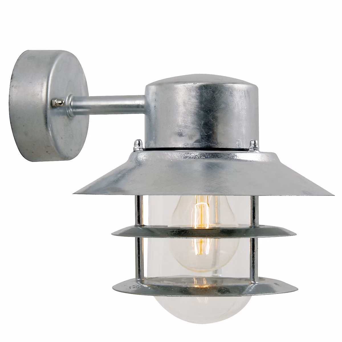 Applique murale BLOKHUS Down Acier galvanisé Acier galvanisé – H.23 | IP54 | E27 /Nordlux Extérieur