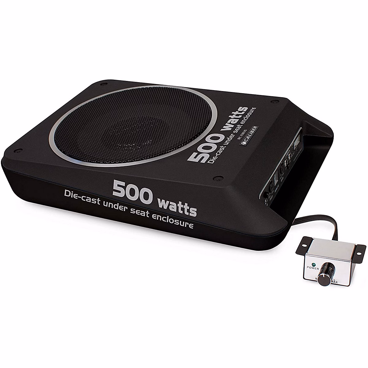 Caisson Actif Caliber BC108US – 500w- Extra Plat avec Haut-Parleur de grave de 20 cm, Noir