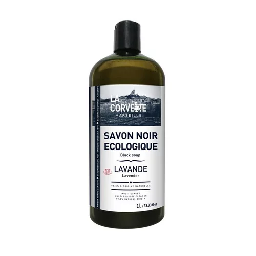 Savon noir liquide lavande 1L