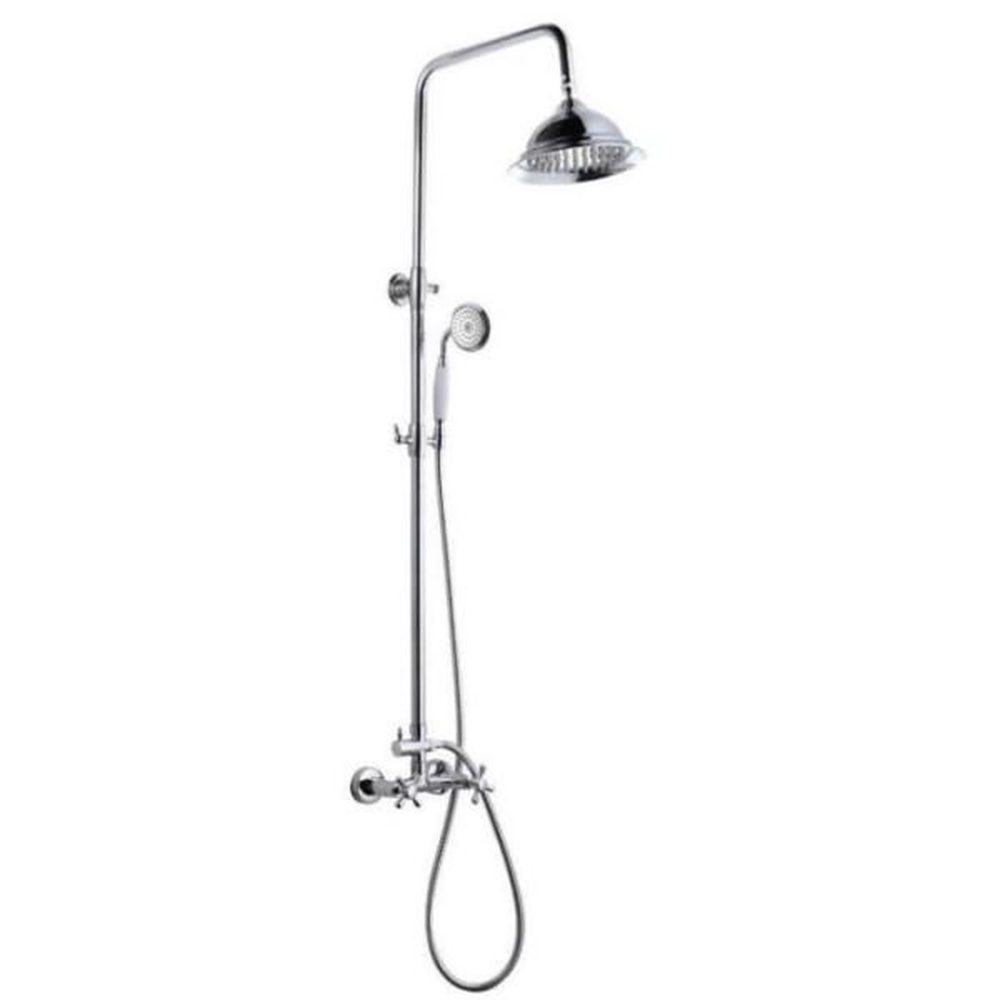 ROUSSEAU Rousseau colonne de douche avec robinet mélangeur retro - chrome – Matériel de jardin
