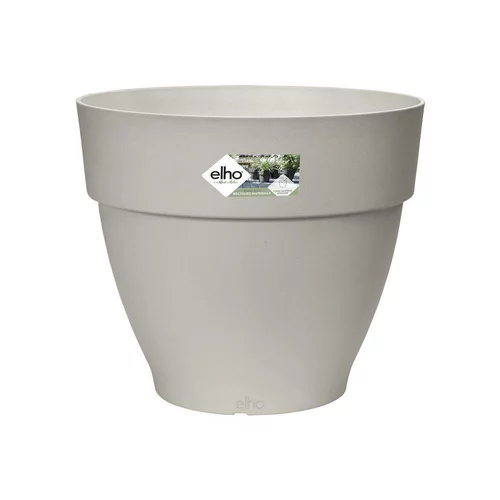 Pot de fleurs rond blanc soie Elho vibia campana - Ø 47 x H 40,4 cm