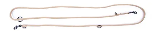 Laisse pour chien en nylon rond coloris beige 3 positions dressage Martin Sellier - 9/200