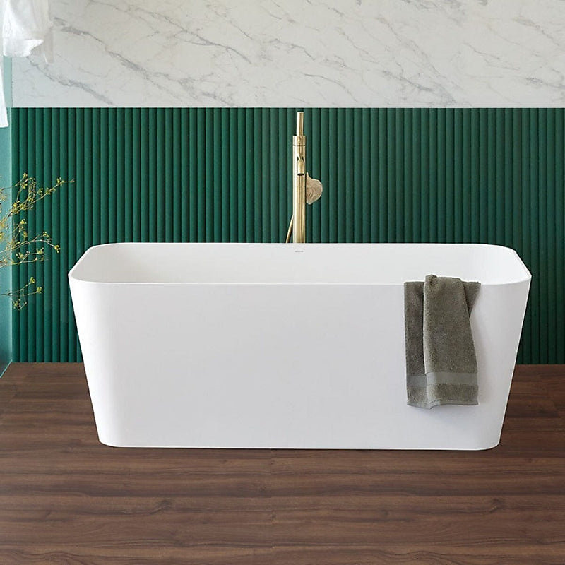 Baignoire îlot design en sanydur rectangulaire RUST 150 cm – Réf. LORGJHNBY1571643104