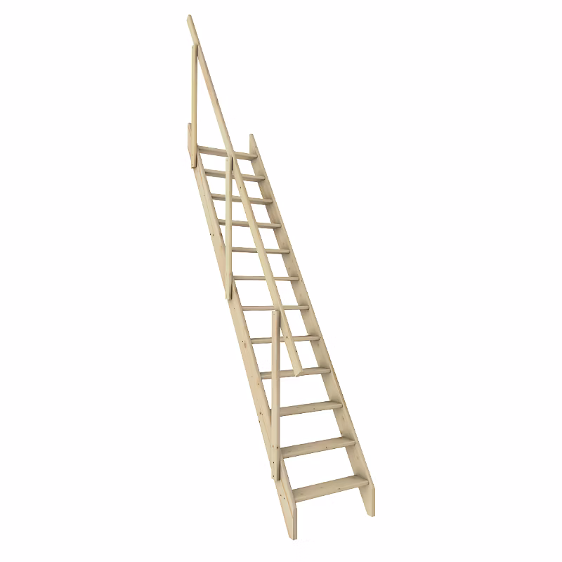 Escalier de meunier droit sapin – Madrid KORDO