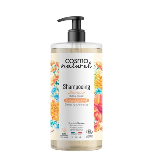 Shampooing ultra doux calendula miel Cosmo Naturel - 1 L