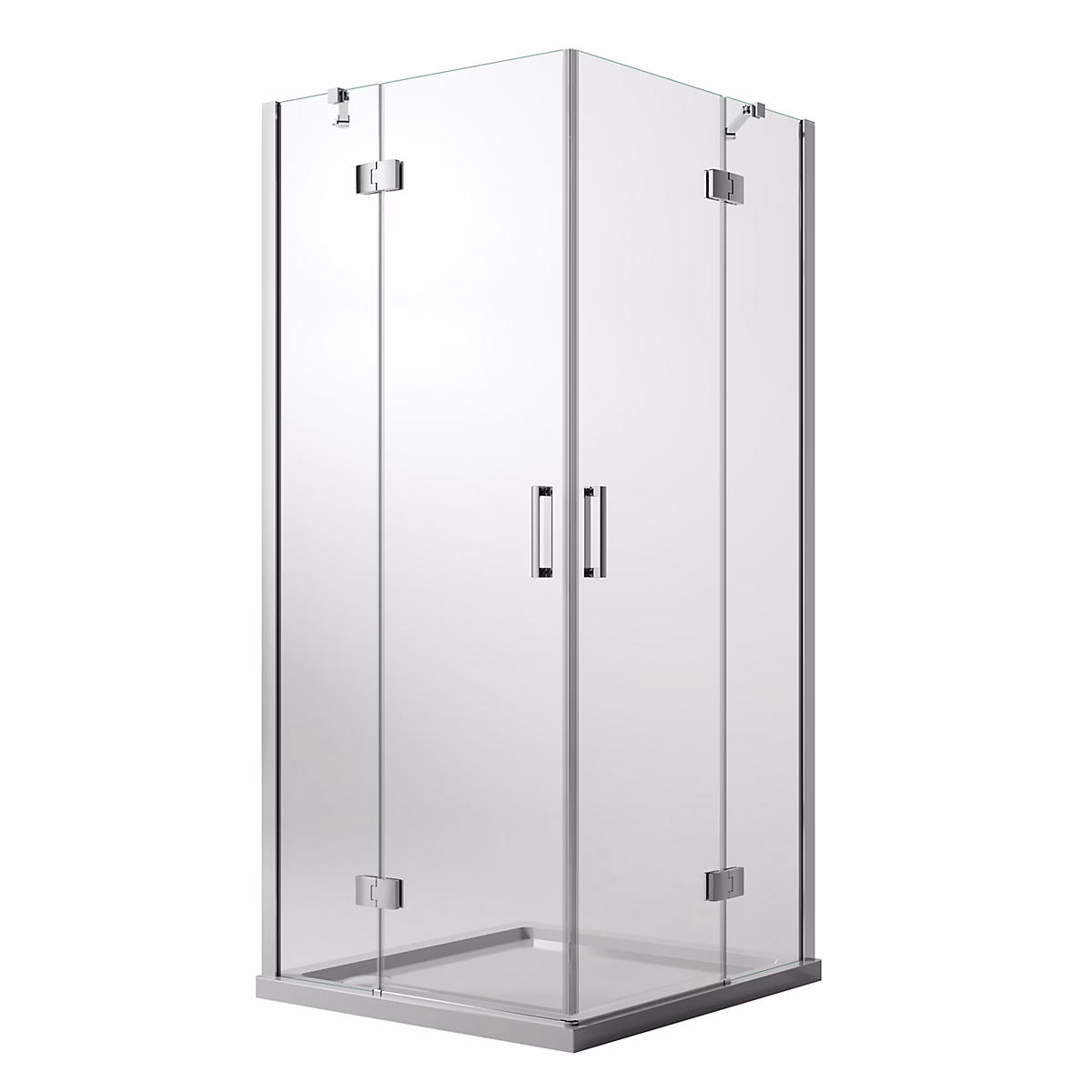Cabine de Douche 70 × 100 CM H190 Transparent avec Easyclean mod. Flip Porte + Porte Ouverture Pivotante