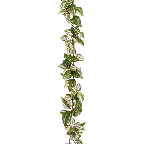 Guirlande artificielle verte de Tradescantia - 180 x 12 x 5 cm