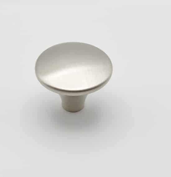 Poignée et bouton – Bouton de meuble en zamac D 30 mm NICKELE BROSSE Lot de 10