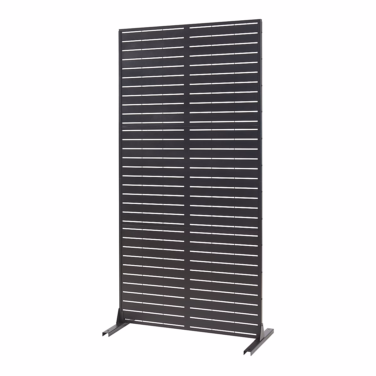 Cloison de séparation Trolu acier 200 × 100 × 50 cm noir casa.pro