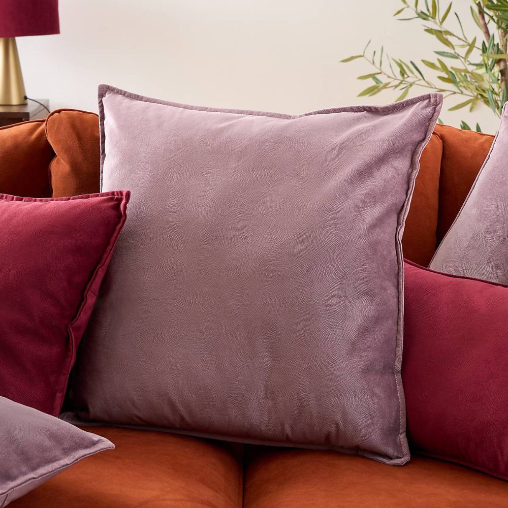 Coussin Lilou violet clair 55 × 55cm – Atmosphera Créateur d'intérieur