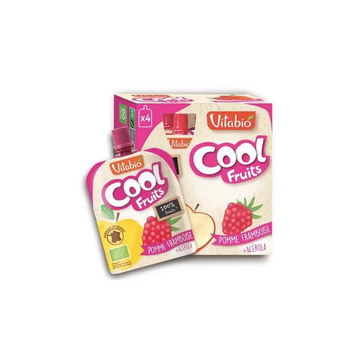 Gourde de fruits Cool bio pomme framboise 4 x 90 g