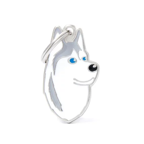 Médaille colors pour husky en métal