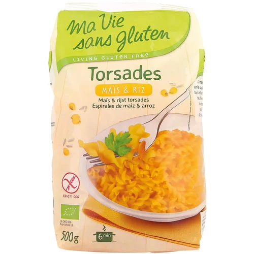 Torsades maïs et riz sans gluten 500 g